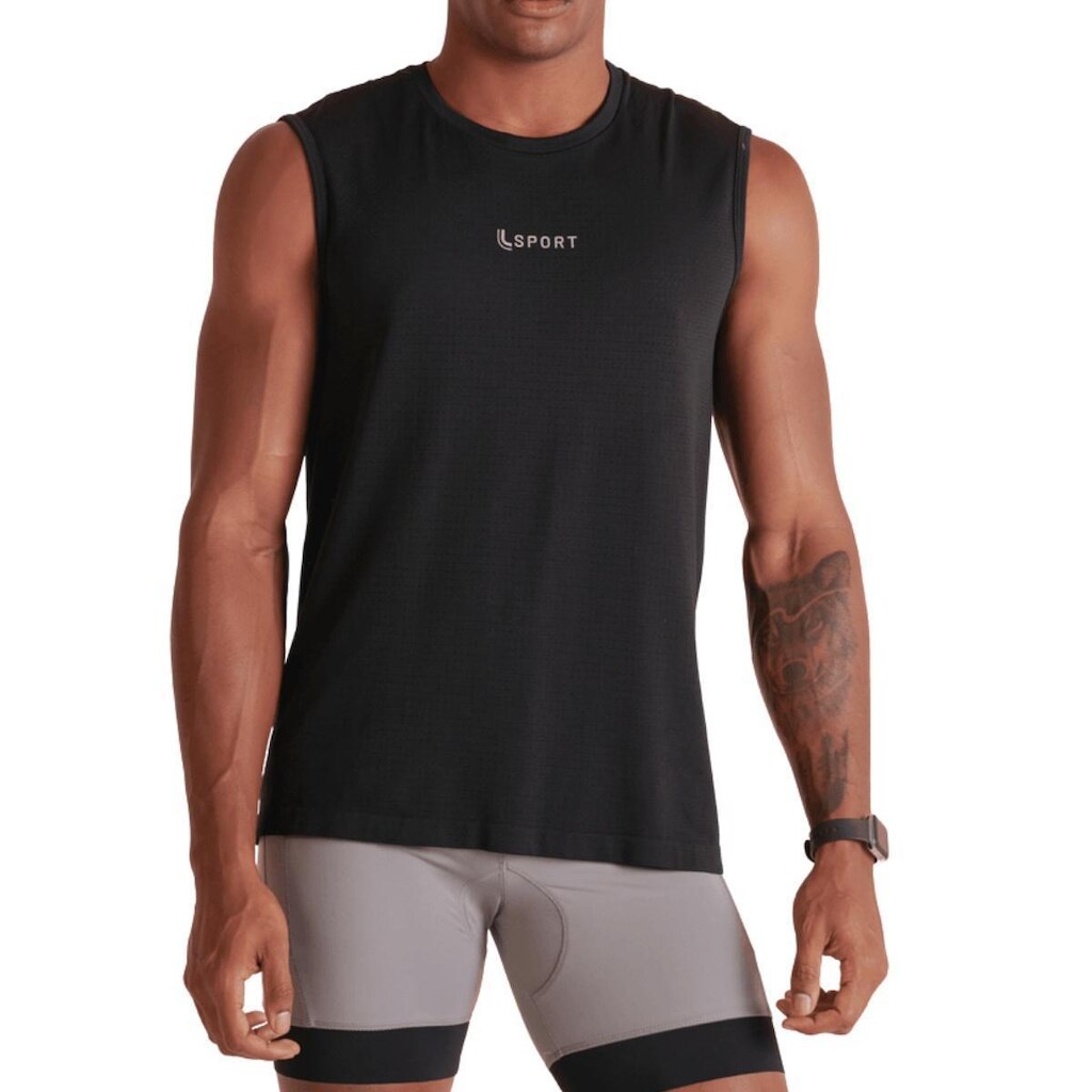 Regata Masculina Lupo Sem Costura Treino Academia