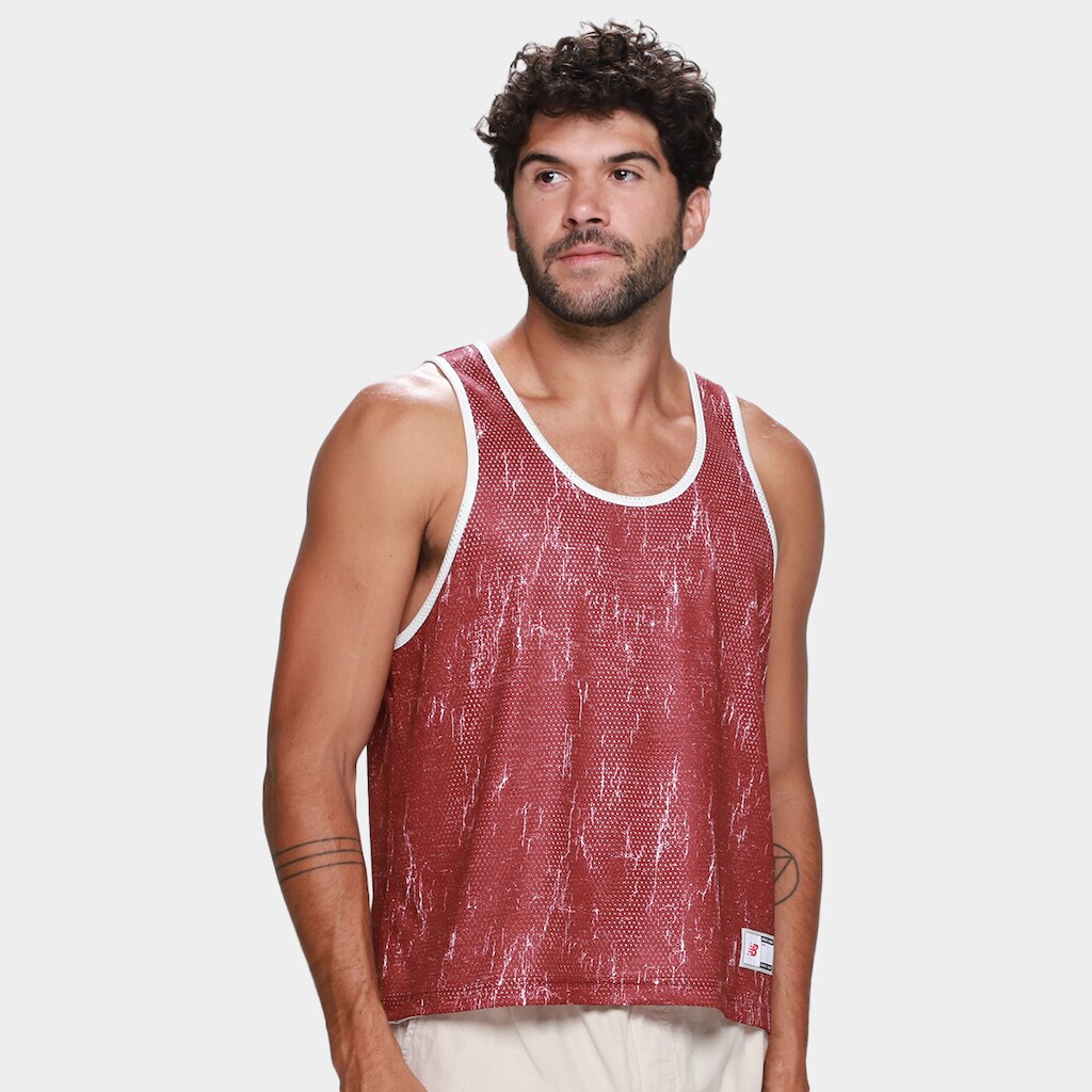 Regata New Balance Reversivel Hoops In Game Masculina
