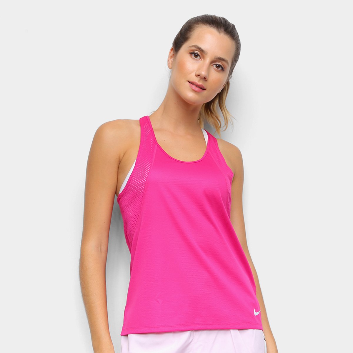 Regata Nike Dri-Fit Run Feminina - Pink+Rosa é ruim? Regata Nike Dri-Fit Run Feminina - Pink+Rosa é boa?