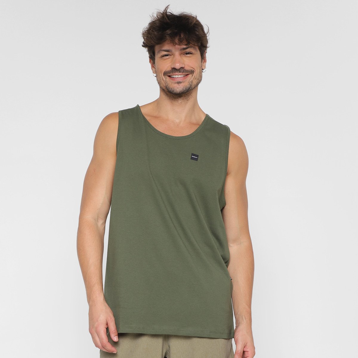 Regata Oakley Patch 2.0 Tank Masculina - Verde Menor preço em Regata Oakley Patch 2.0 Tank Masculina - Verde