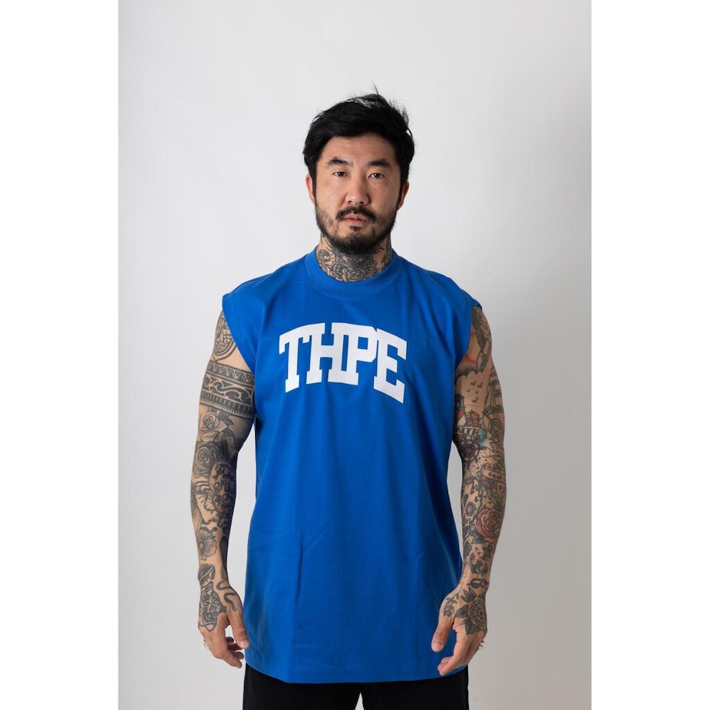 Regata Oversized Brigth Preto Azul Royal