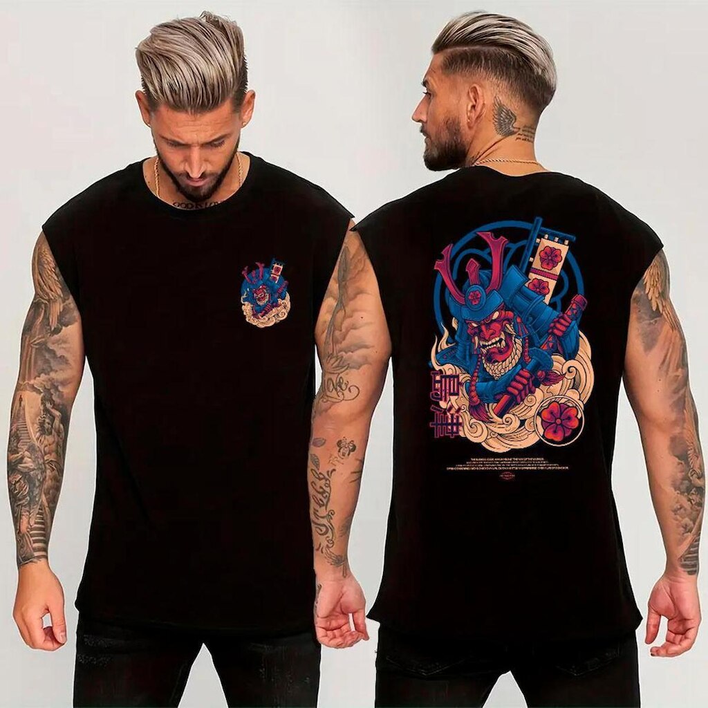 Regata Oversized Machão‎ Modo Samurai Japan Arte Estilosa