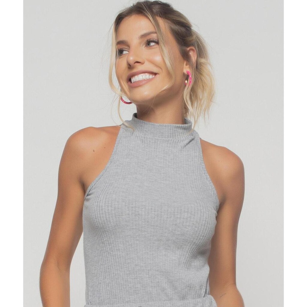 Regata Salvatore Fashion Cava Americana Canelada Feminina