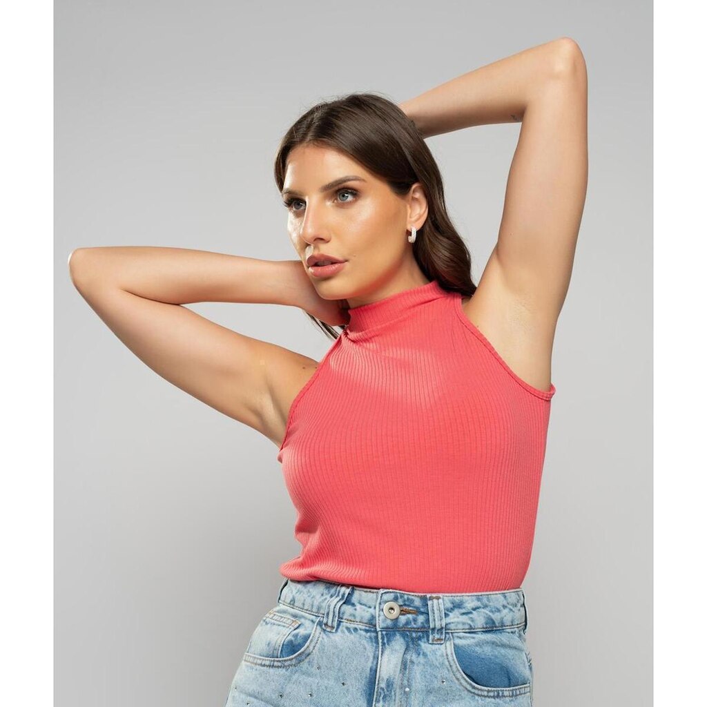 Regata Salvatore Fashion Cava Americana Canelada Feminina