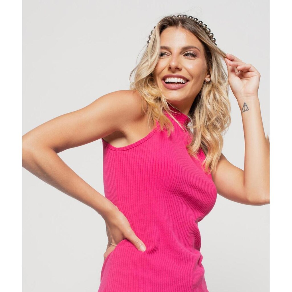 Regata Salvatore Fashion Cava Americana Canelada Feminina
