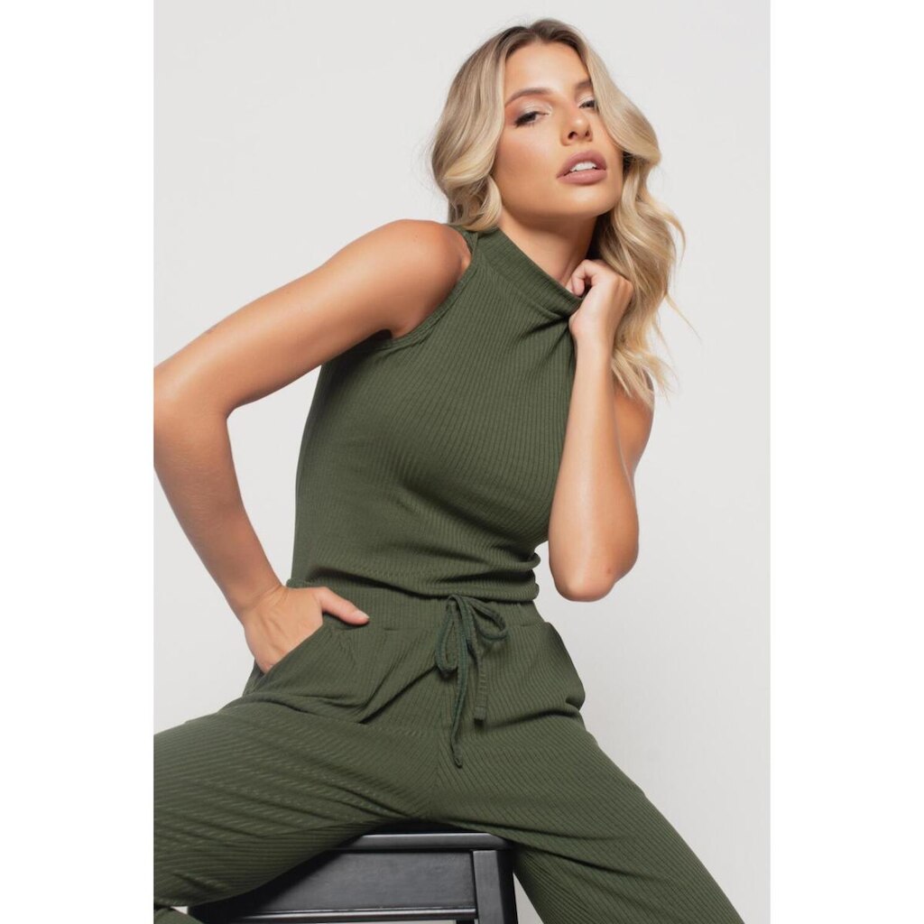 Regata Salvatore Fashion Cava Americana Canelada Feminina