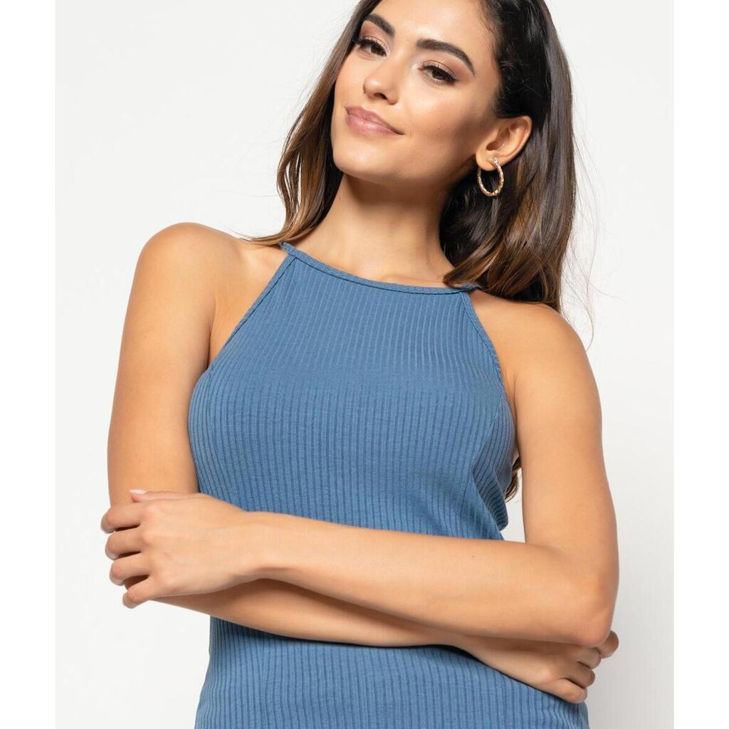 Regata Salvatore Fashion Cavada Alcinha Canelada Feminina