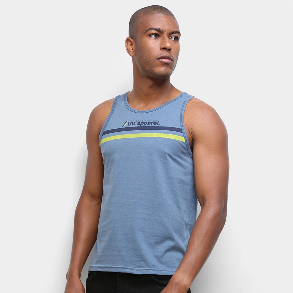 Regata Ultimato Apparel Estampada Masculina - Azul Escuro é ruim? Regata Ultimato Apparel Estampada Masculina - Azul Escuro é boa?