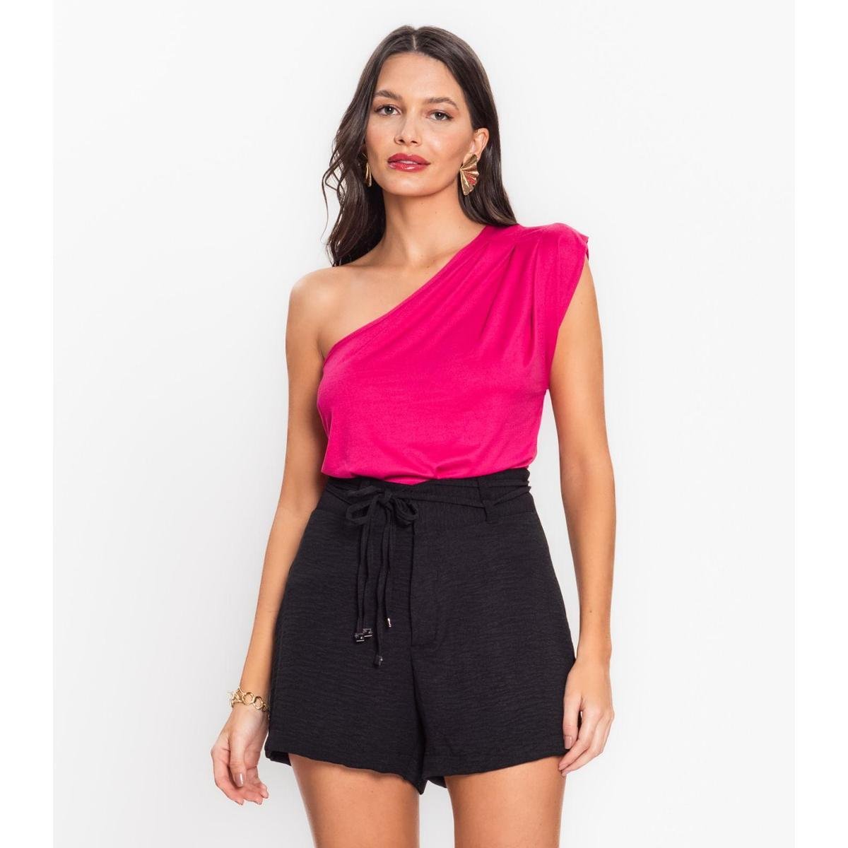 Regata Um Ombro Só Feminina Malha Soft Endless Rosa - Rosa Menor preço em Regata Um Ombro Só Feminina Malha Soft Endless Rosa - Rosa