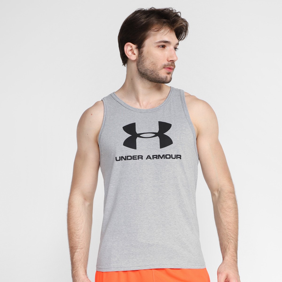 Regata Under Armour Sports Logo Masculina - Cinza+Chumbo é ruim? Regata Under Armour Sports Logo Masculina - Cinza+Chumbo é boa?