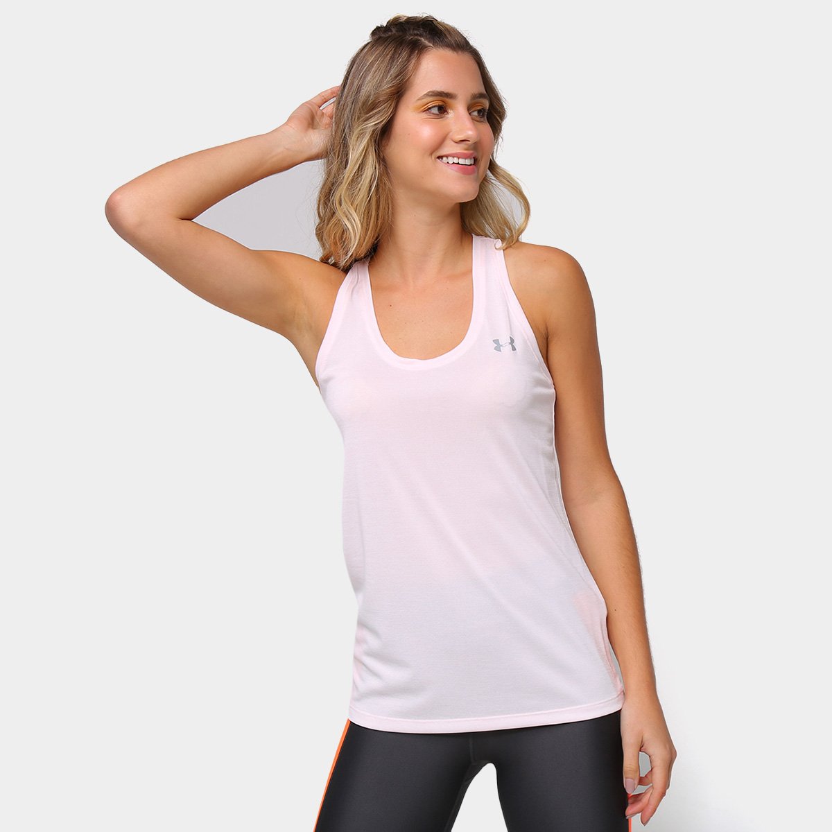 Regata Under Armour Tech Tank-Twist Feminina - Rosa+prata é boa?
