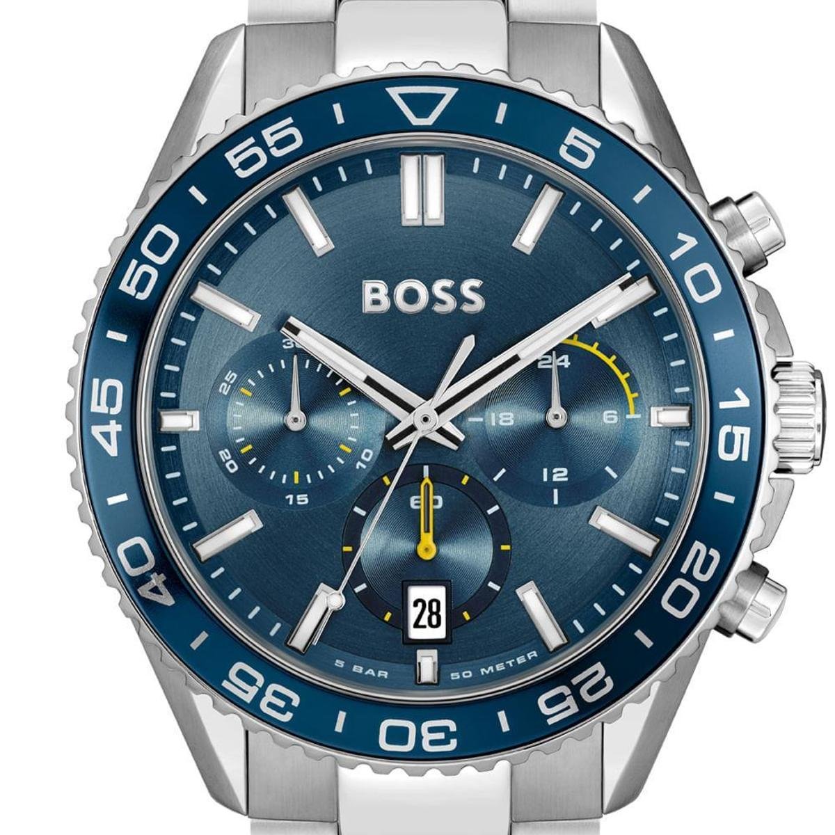 Relógio Boss Masculino Aço Prateado 1514143 | Zattini