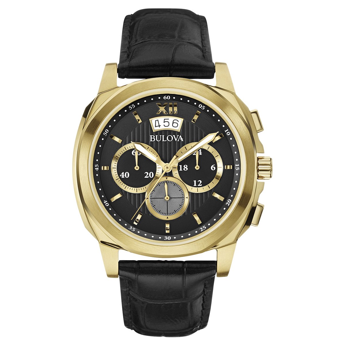 bulova dourado masculino