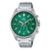 Relógio CASIO EDIFICE verde masculino EFV-650D-3AVUDF - Prata