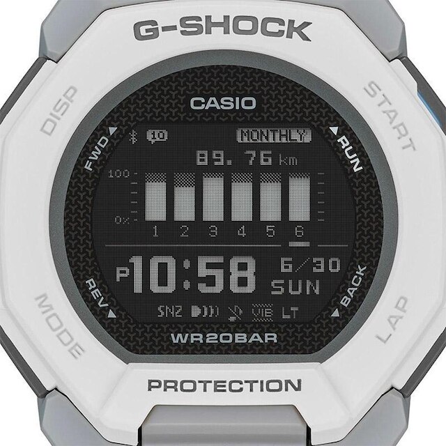 Relógio Casio G-Shock G-Squad Sports GBD-300-7DR Contador de Passos Bluetooth