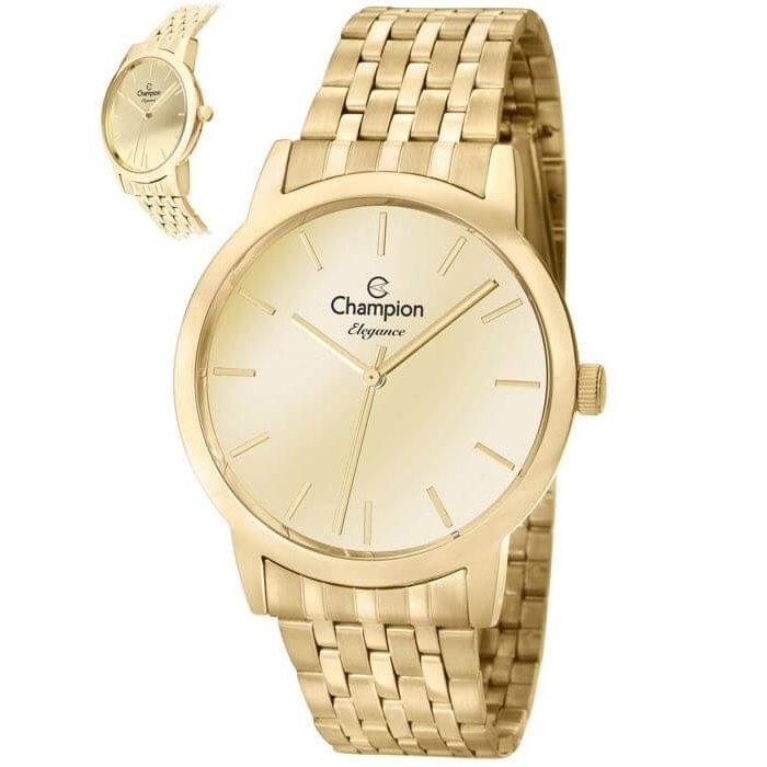 Relógio Champion Elegance CN27732G - Dourado | Zattini
