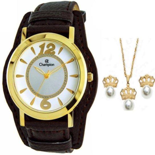 RELÓGIO CHAMPION FEMININO CN20284W - Dourado