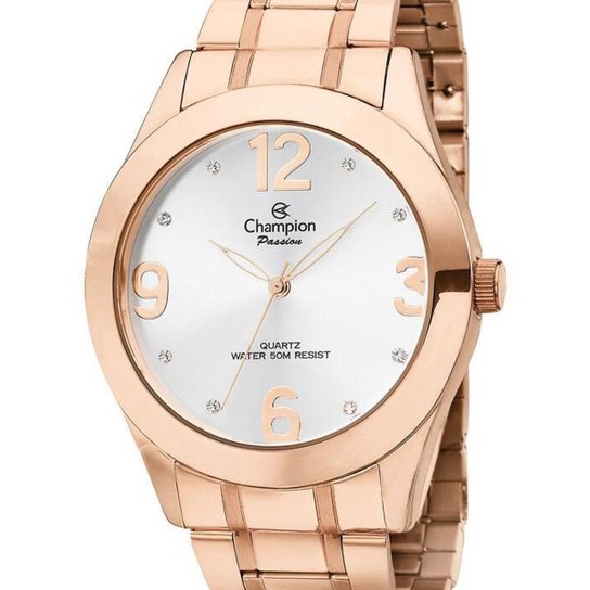 Relógio Champion Feminino - Rosa+Dourado