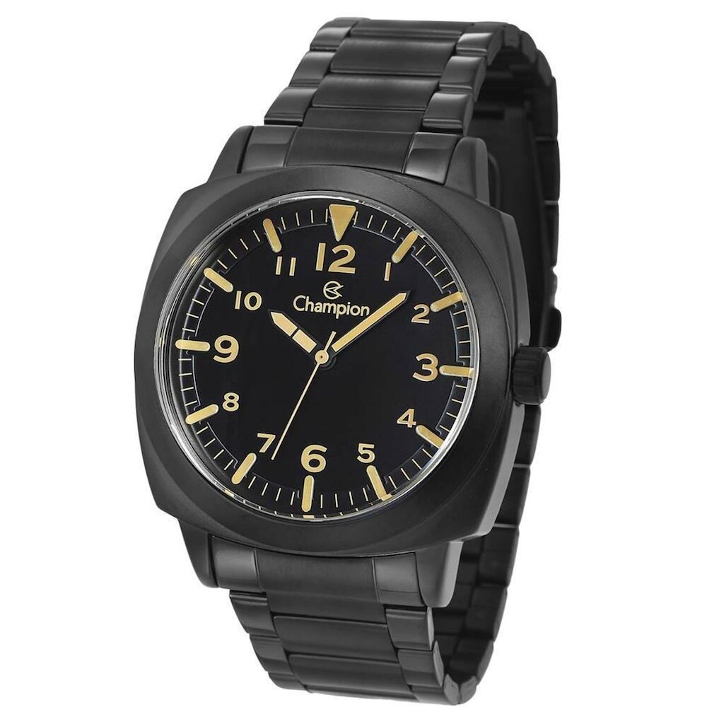 Relógio Champion Retangular Black