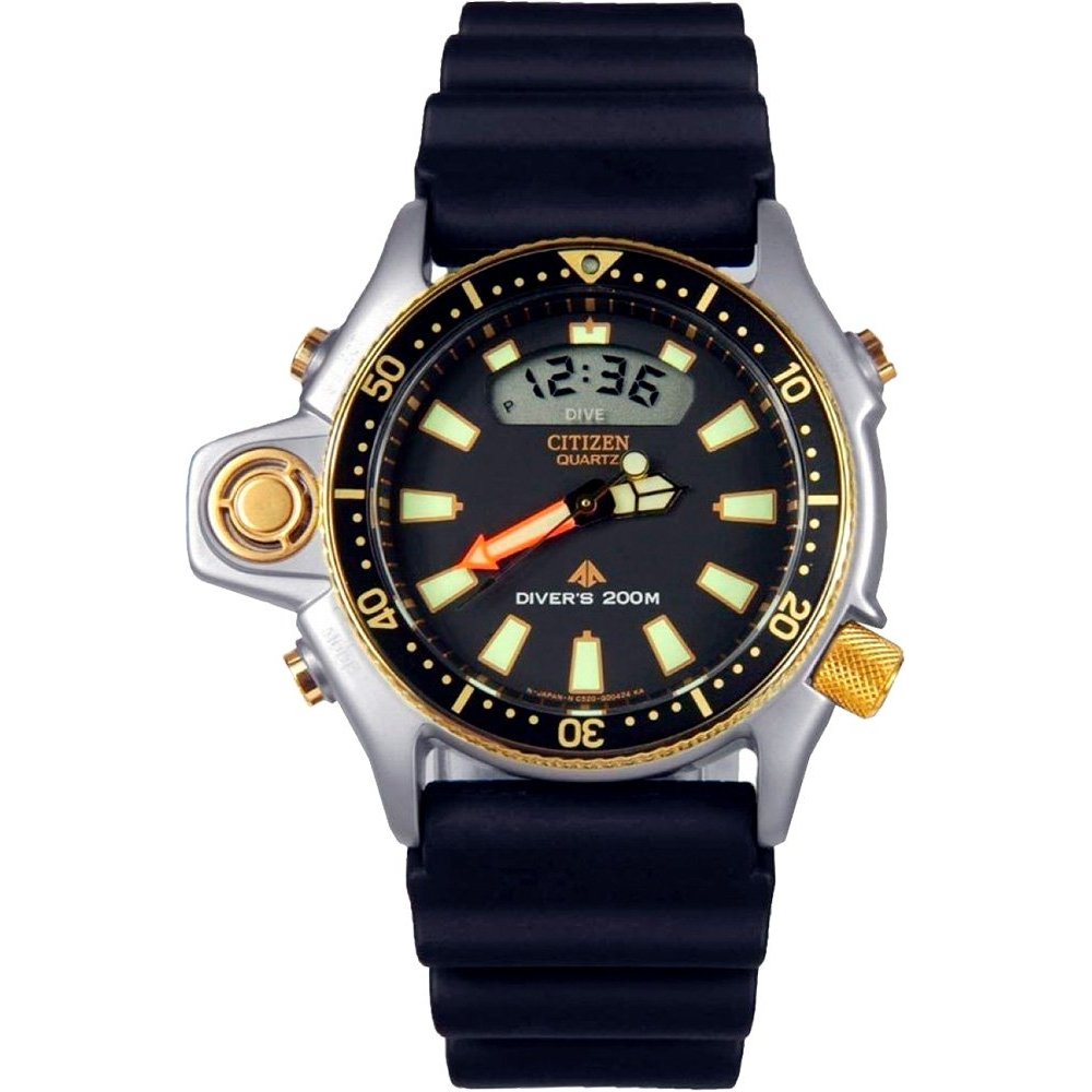 Relógio Citizen Aqualand Série Ouro Jp2004-07e | Tz10137p - Preto Menor preço em Relógio Citizen Aqualand Série Ouro Jp2004-07e | Tz10137p - Preto