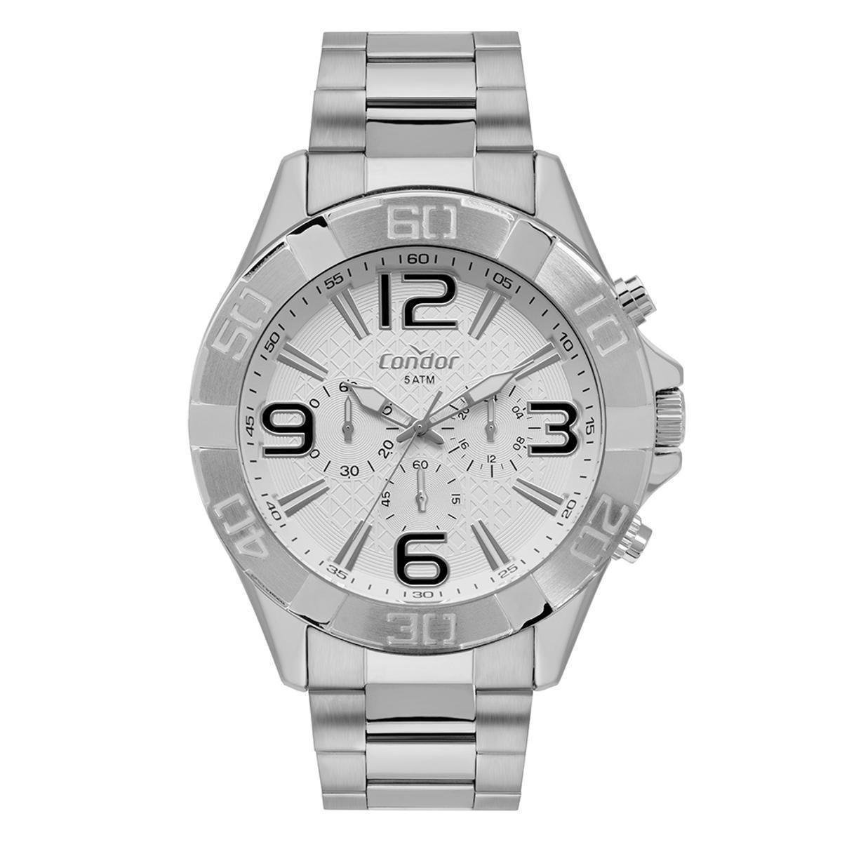 Relógio Condor Civic Masculino - Prata Menor preço em Relógio Condor Civic Masculino - Prata