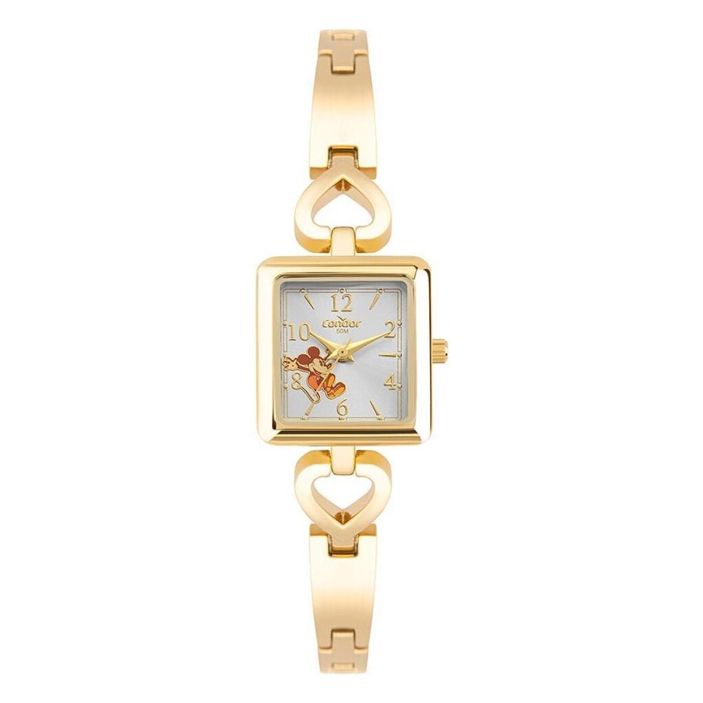 Relógio Condor Feminino Disney Mickey Dourado - CO2035OBS/5K Relógio Condor Feminino Bracelete Doura