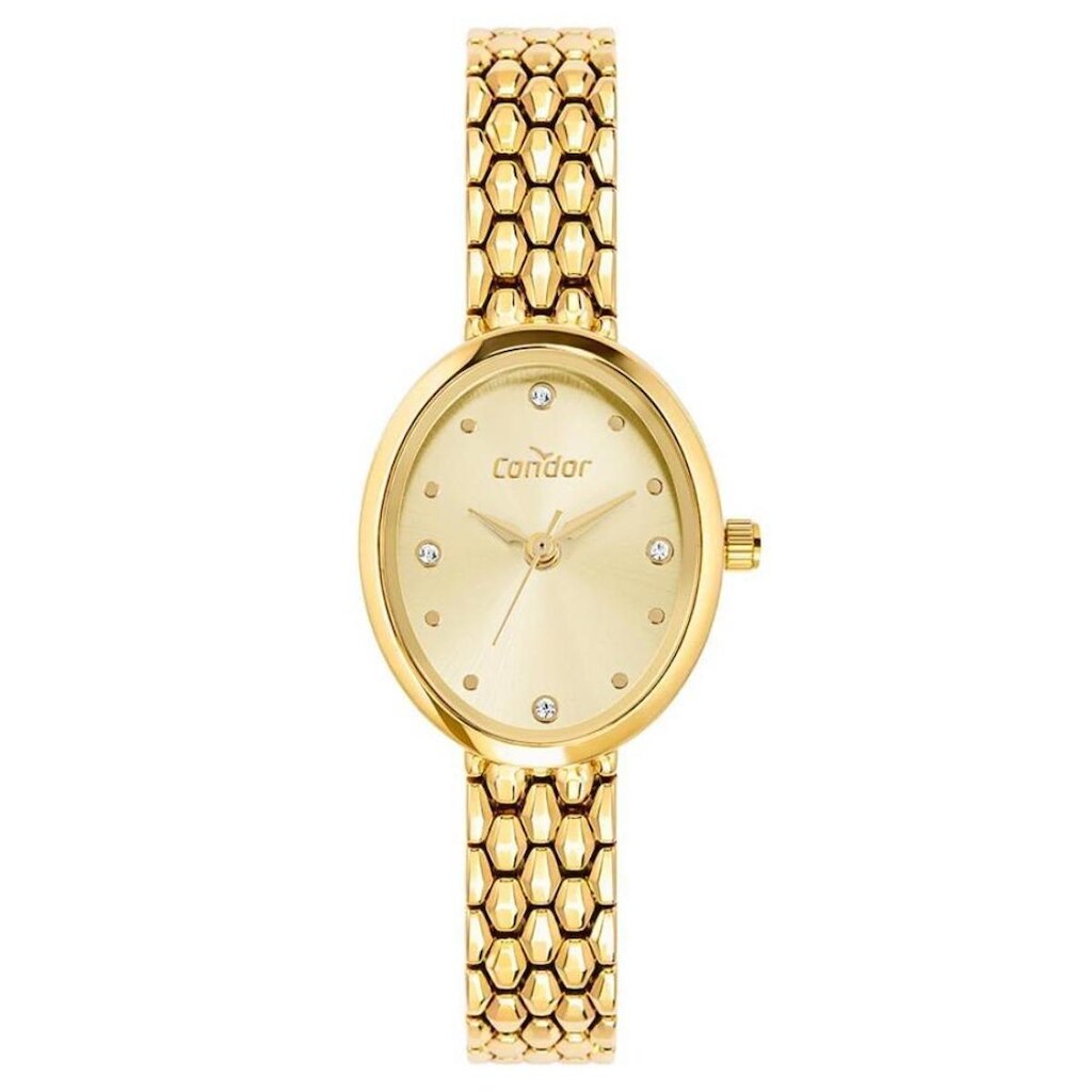 Relógio Condor Feminino Ref: Co2035nyg/5x Oval Bracelete Dourado