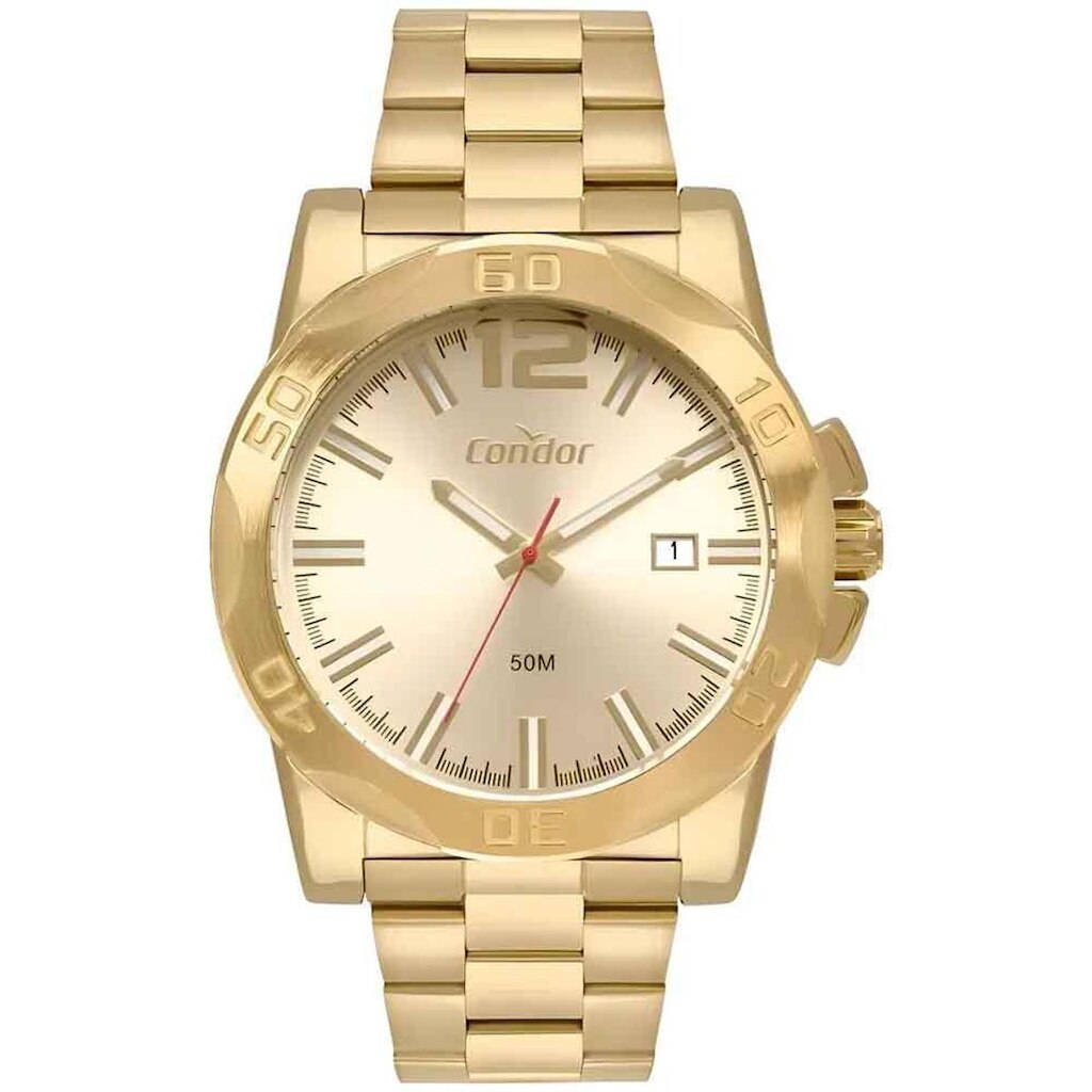Relógio Condor Masculino Civic Dourado Analógico CO2415AAS/4X