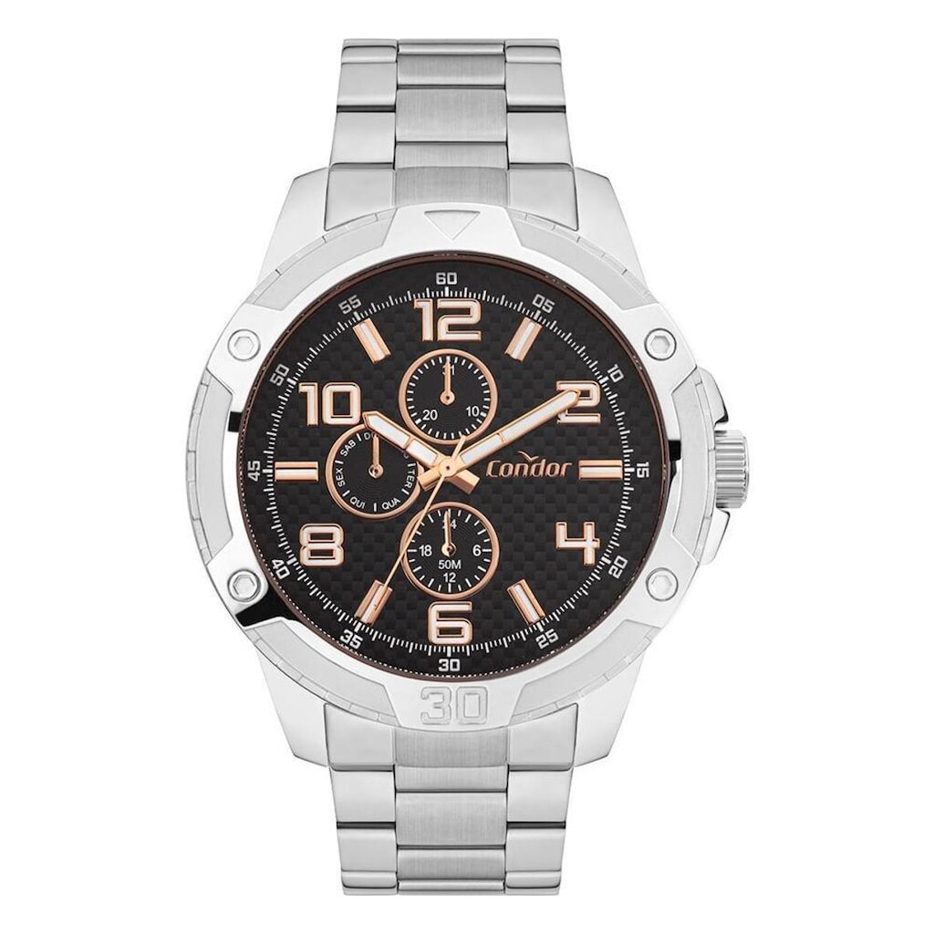 Relógio Condor Masculino Civic Prata - CO6P27AD/4P CO6P27AD/4P