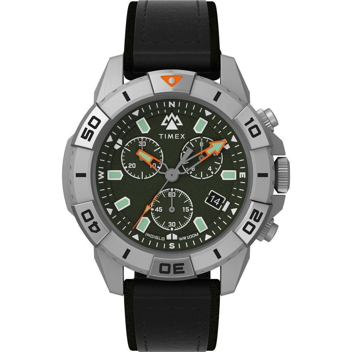 Relógio Couro Expedition North Ridge Mostrador Verde TIMEX | Zattini
