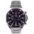 Relógio Cronógrafo Masculino de Aço Tuguir Analógico Infinity GCS-1271 Prata e Preto - Prata+Preto