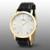 Relogio dourado Champion feminino pulseira de couro CN24226H - Preto