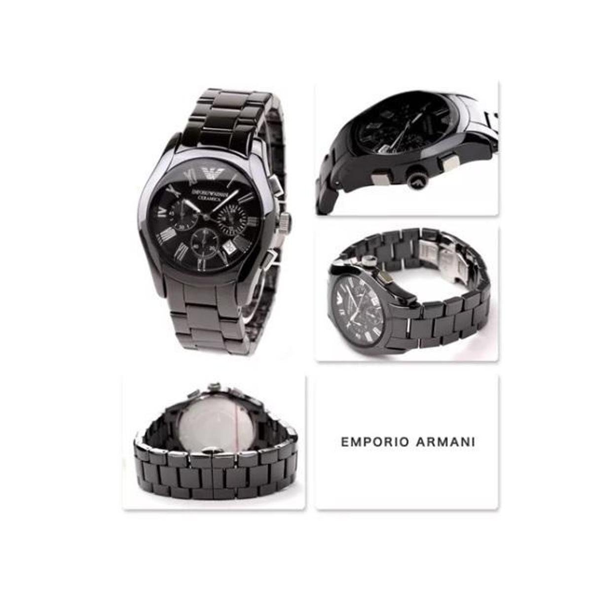 【ミラノ購入】EMPORIO ARMANI ラムレザー2010 アーカイブ Relógio Emporio Armani Ar1410 Cronógrafo Ceramica | Zattini