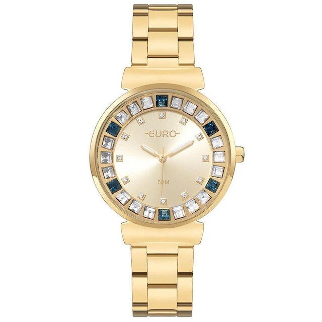 Relógio Euro Feminino Stones Dourado - EU2035YXX/4D