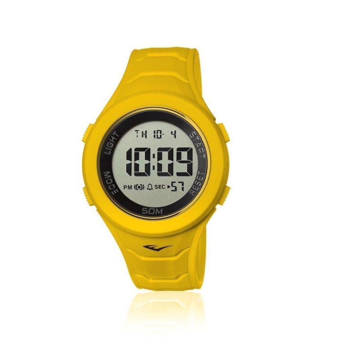 Relógio Everlast Digital Unissex Cx e Pulseira Silicone - Amarelo | Zattini