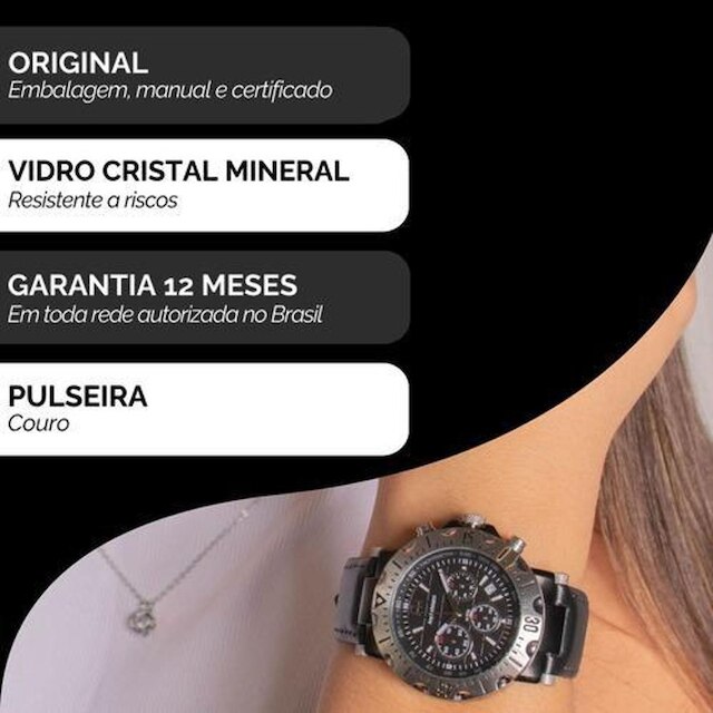 Relógio Feminino Champion Ana Hickmann Cronógrafo AH30004N
