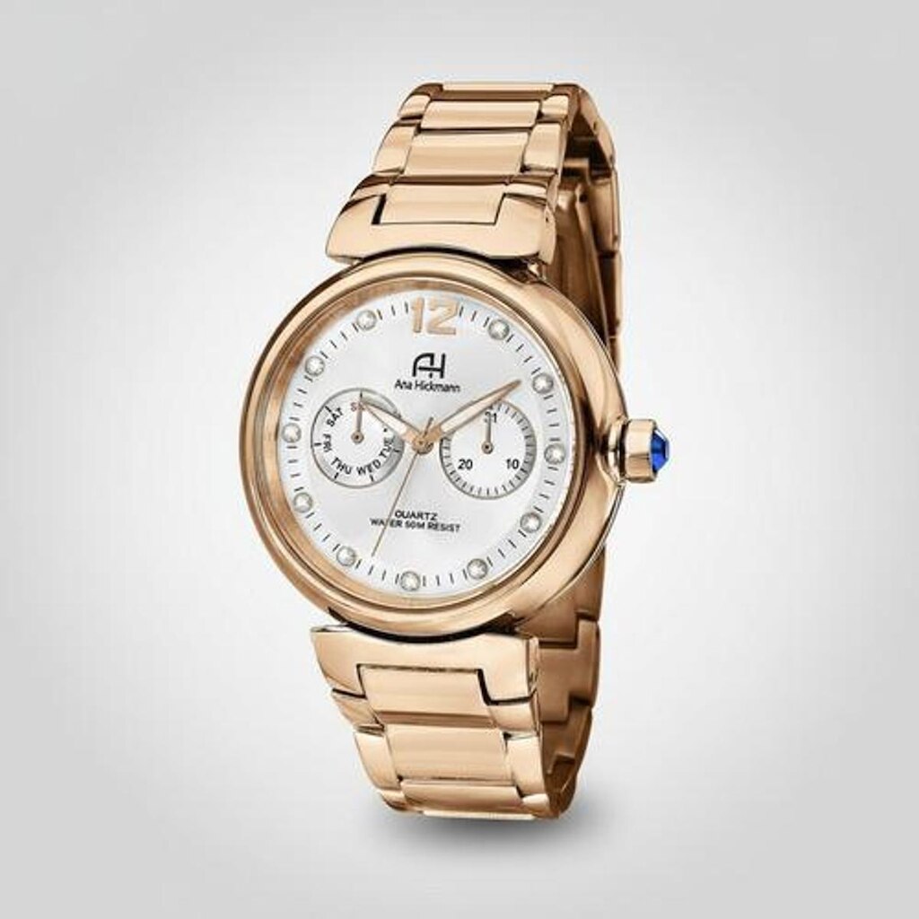 Relógio Feminino Champion Ana Hickmann Rosé Luxo AH30175Z