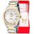 Relógio Feminino Champion Bicolor Analógico CN29409S Pulseira Berloques - Prata