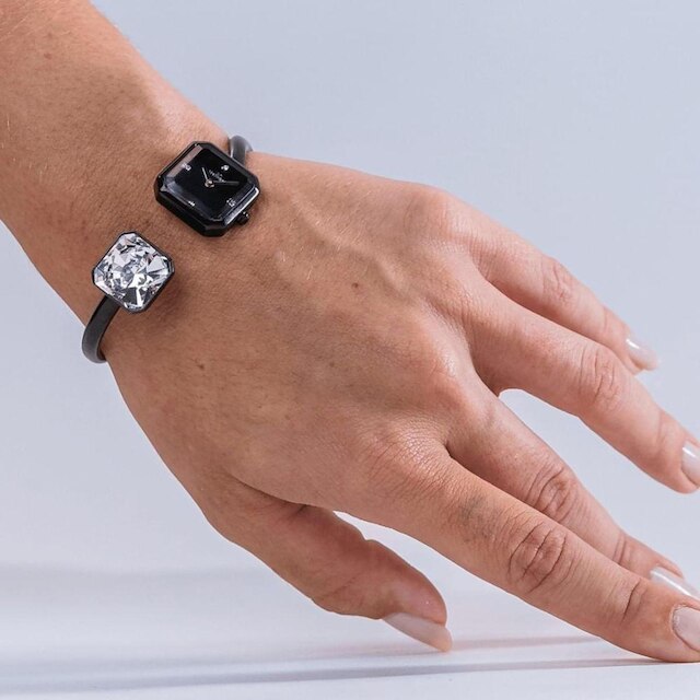 Relógio Feminino Crystal Technos Preto 751AA/1D