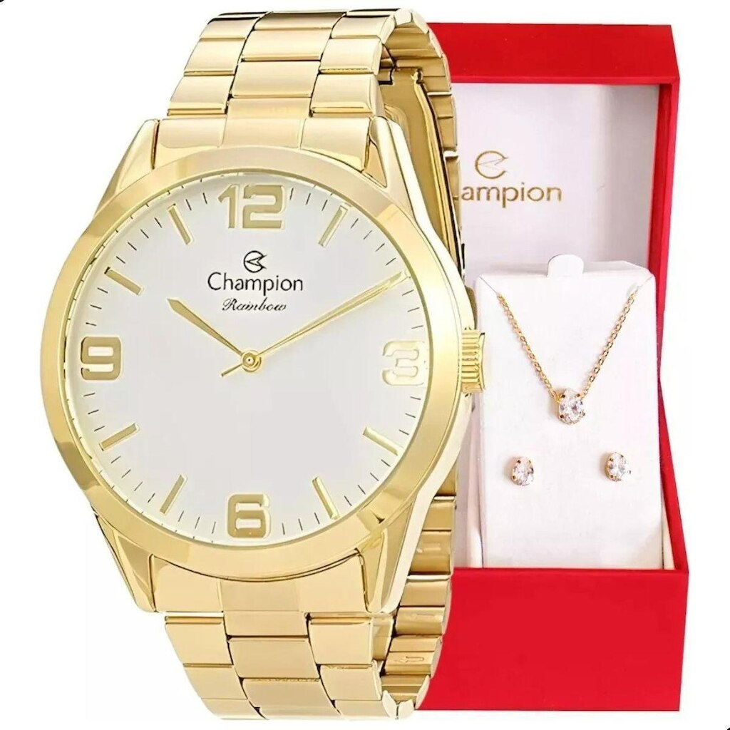 Relógio Feminino Dourado Champion Cn29892Z (Dourado)