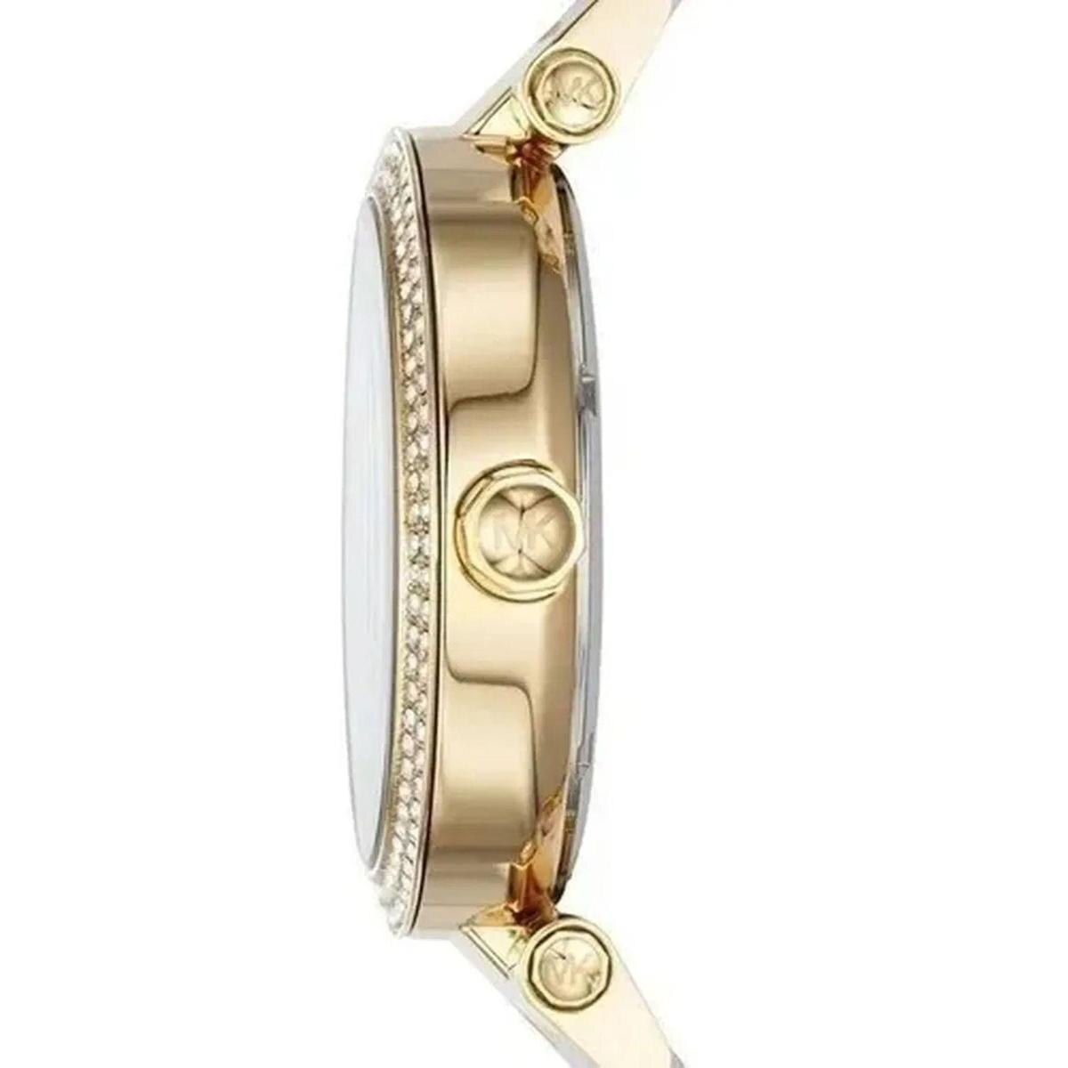 Relógio Feminino Mk6313 Parker Gold Branco 39mm - Cinza | Zattini