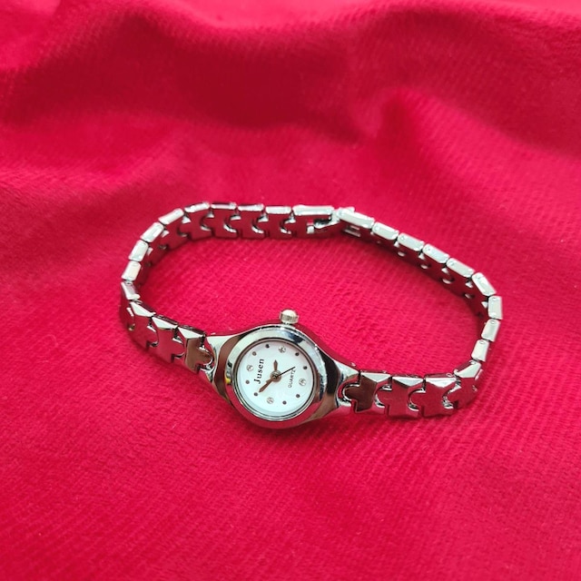 Relógio Feminino Prata Mini Luxo Quartz Analógico Pequeno