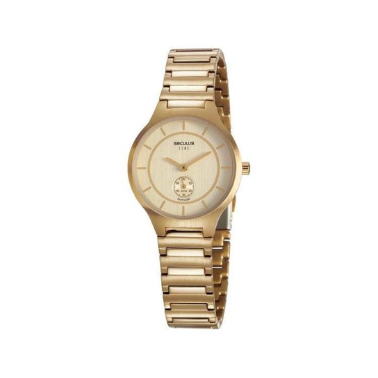 Relógio Feminino Seculus Analógico - Dourado