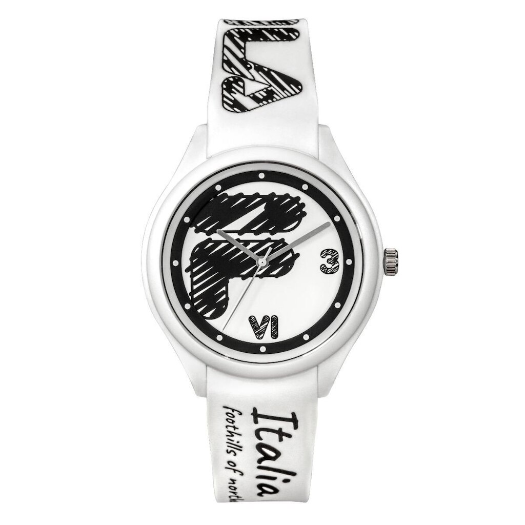 Relógio Fila Original "Italia" Silicone Branco 38-321-303