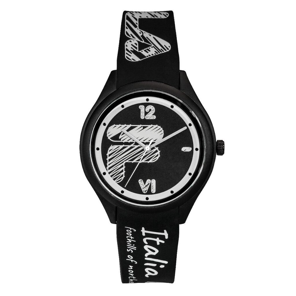 Relógio Fila Original "Italia" Silicone Preto 38-321-302