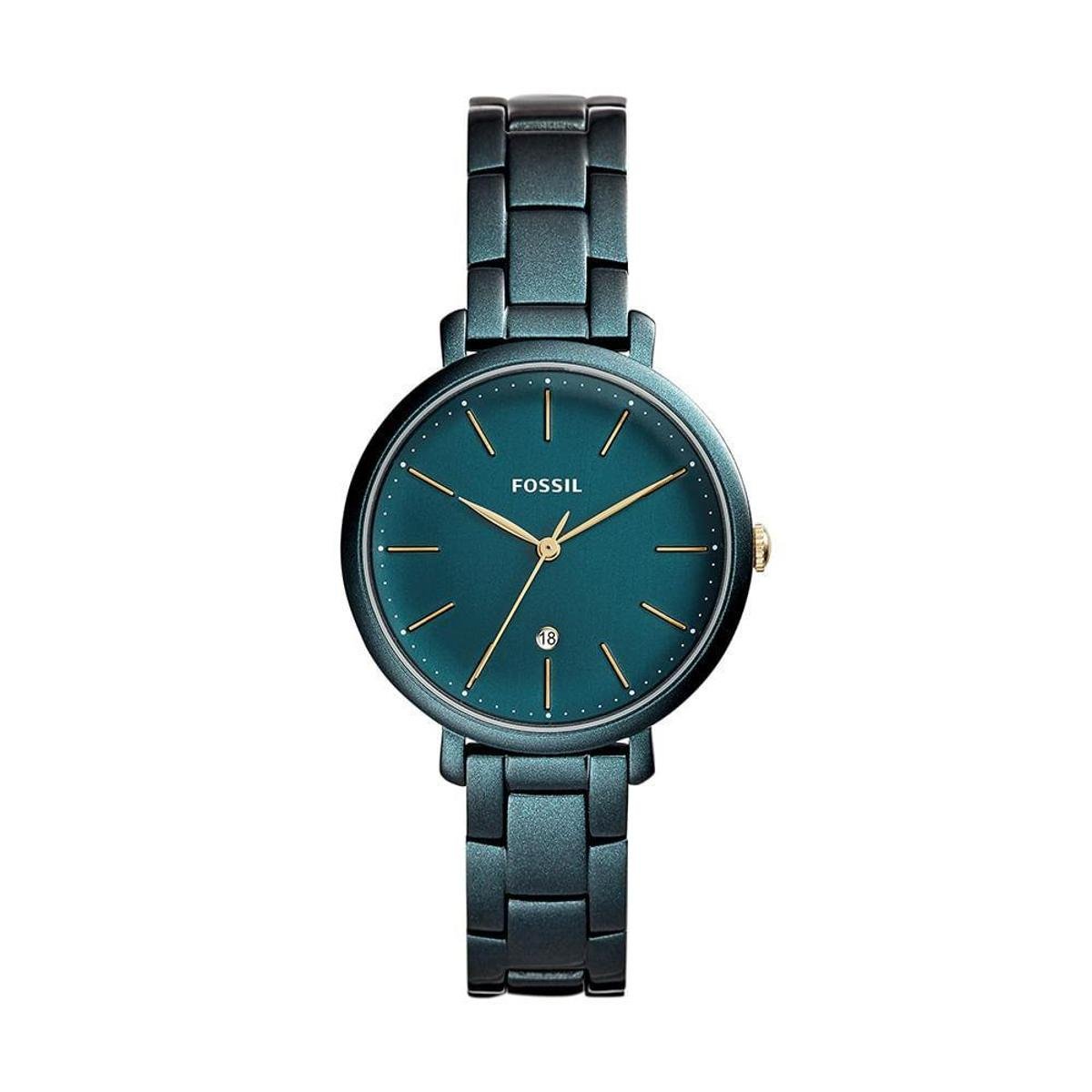 Relógio Fossil Jacqueline Feminino - Verde Menor preço em Relógio Fossil Jacqueline Feminino - Verde
