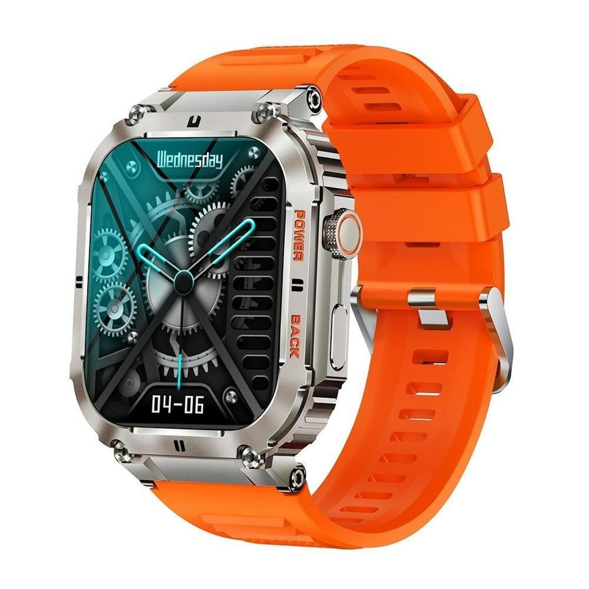 Relógio inteligente de chamadas Bluetooth, fitness esportivo IP67 Impermeavel - Laranja Menor preço em Relógio inteligente de chamadas Bluetooth, fitness esportivo IP67 Impermeavel - Laranja