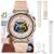 Relógio Inteligente GT5 Mini Smartwatch Feminino Delicado 41mm Gps Nfc Responde Whatsss 2 Pulseiras - Rosa