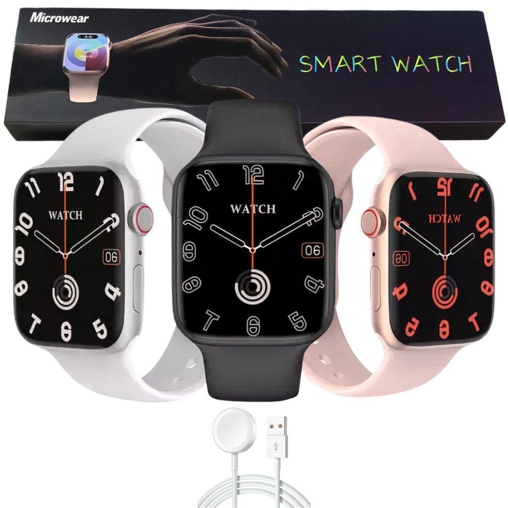 Relógio Inteligente Smart Watch W29s Serie 9 Lançamento Microwear Original 45mm ChatGpt Nfc Gps