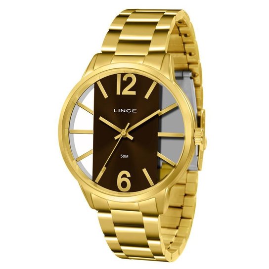 Relógio Lince Feminino - Dourado
